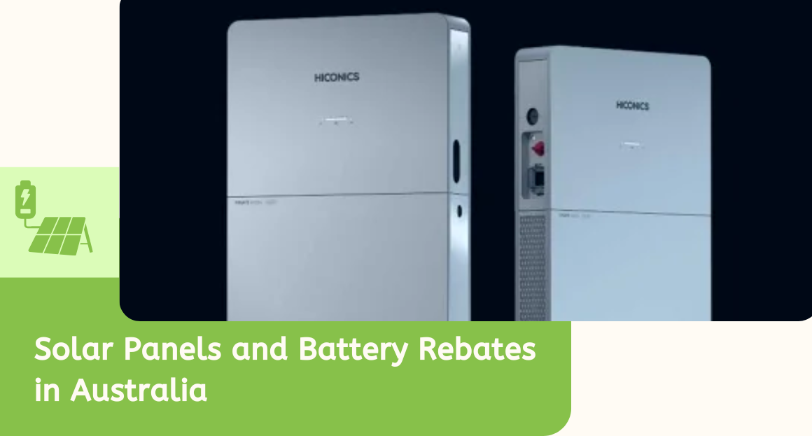 solar panels and battery rebates